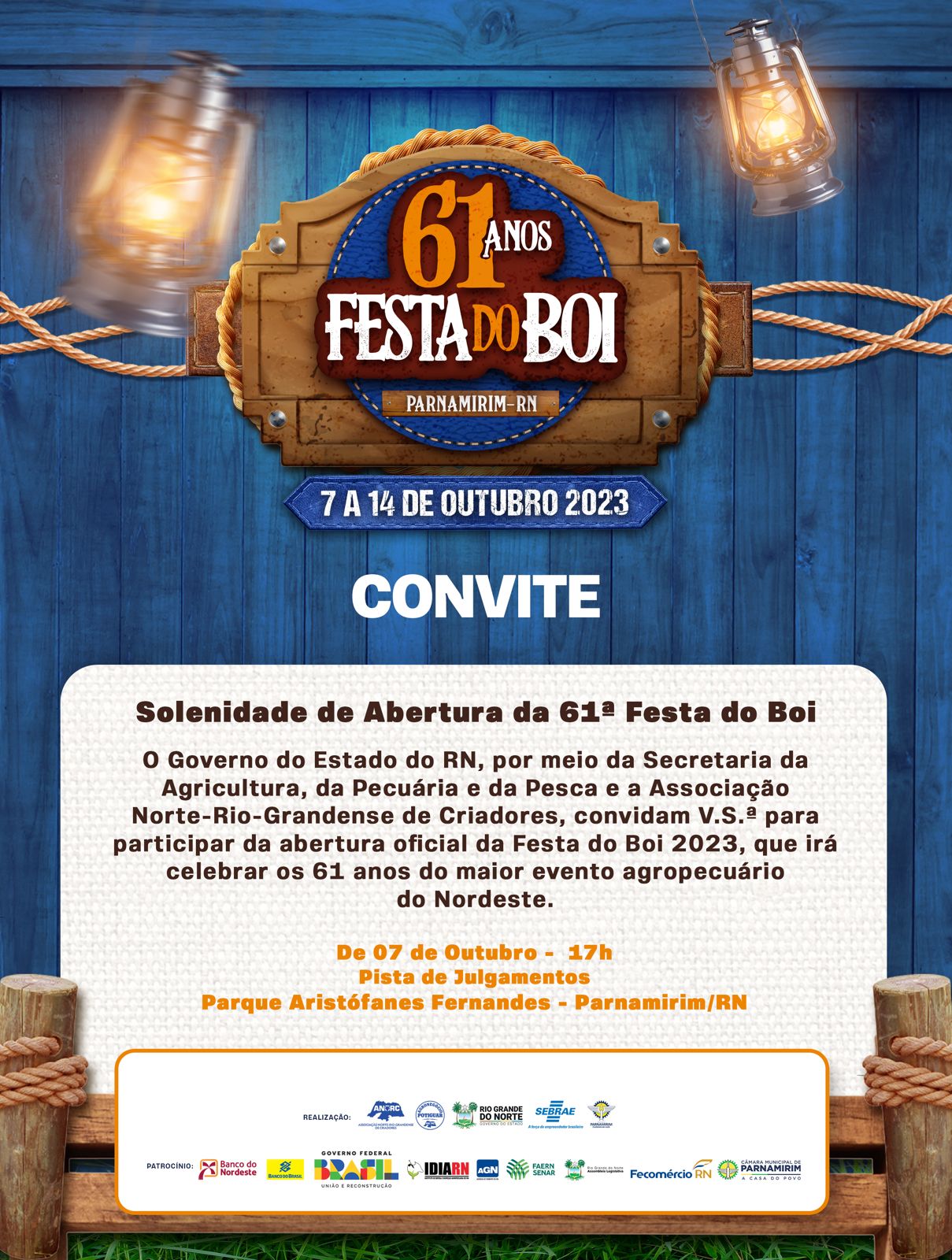 Festa do Boi começa neste sábado; Ingressos custarão R$ 15