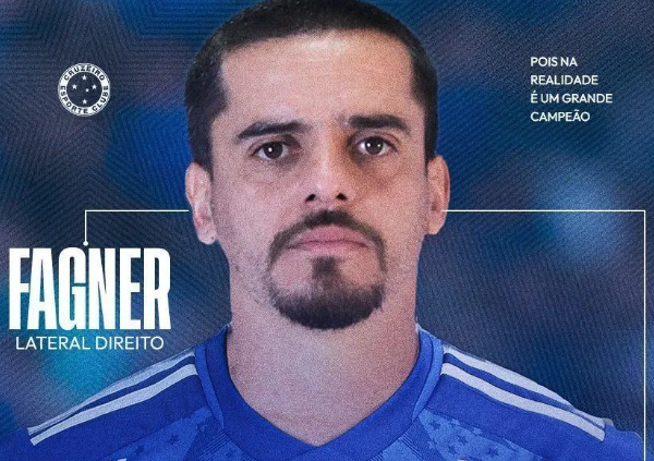 Fagner é anunciado pelo Cruzeiro • Foto: Divulgação/ Cruzeiro