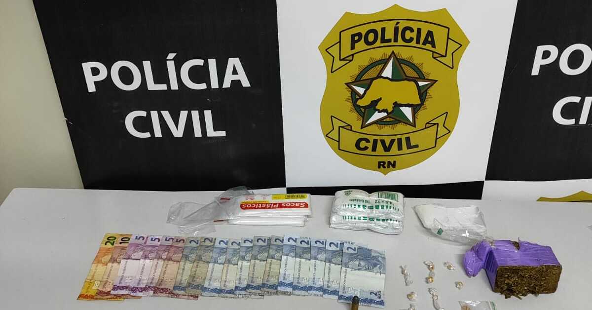 Suspeito de tráfico de drogas é preso em flagrante na Grande Natal